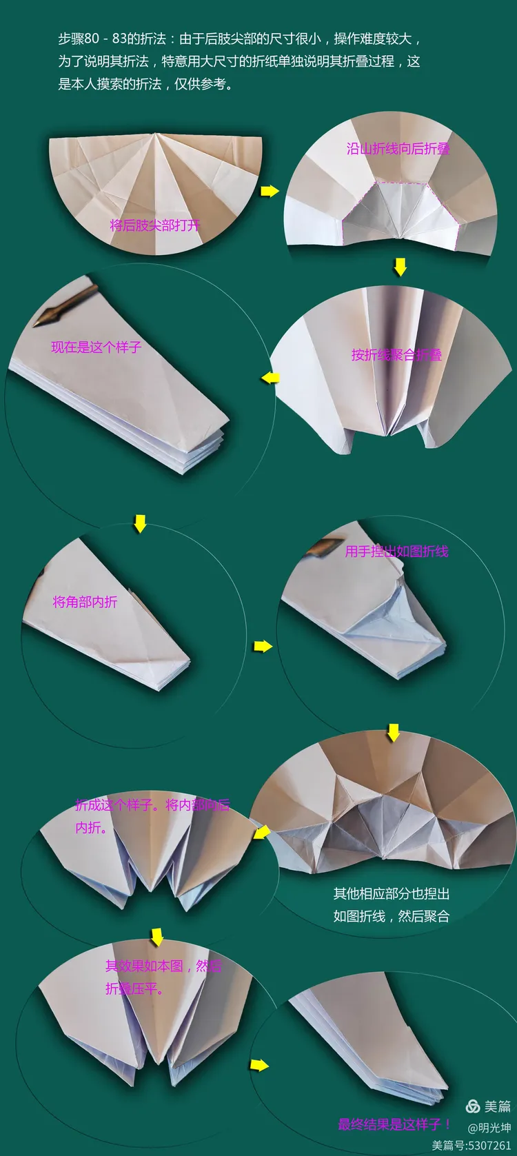 风神翼龙折纸详细图解